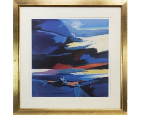 * PAM CARTER (SCOTTISH b 1952), ROOM WITH A VIEW, SKYE limited edition print, signed and numbered 318/850 55cm x 55cm Mounted