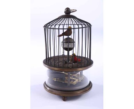 LATE VICTORIAN ORBITAL AUTOMATON BIRD CAGE CLOCK
visible keyless wind movement, orbital style display with Arabic numerals sh