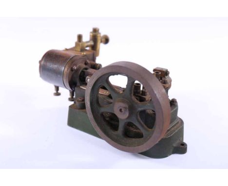 STUART HORIZONTAL SINGLE CYLINDER STEAM ENGINE
finished in green, 15c long