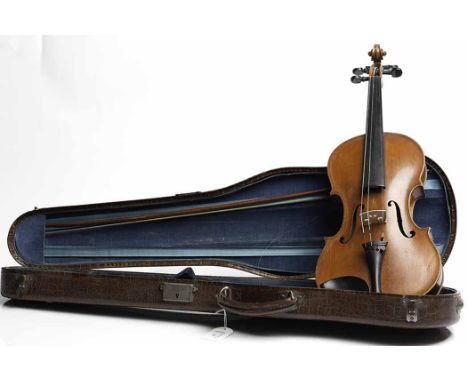 LATE NINETEENTH CENTURY SCOTTISH VIOLIN
the interior with hand-written label reading "Made by Williamson Blyth Edinburgh 1893