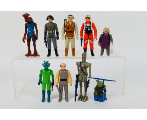 Star Wars - Kenner - LFL CPG - GMFGI - A loose gathering of nine Star Wars 3.75" action figures with majority having weapons 