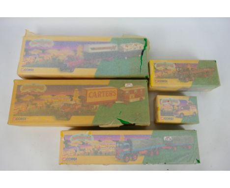 Corgi Classics - Five boxed Limited Edition diecast model vehicles from the Corgi 'Showmans' series. Lot contains #16502 Scam