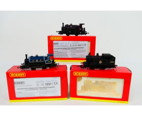 Hornby - Three boxed OO gauge 0-4-0 steam locomotives, including R2361 Industrial locomotive Op.No. 270 in CR blue; R2877 Hor