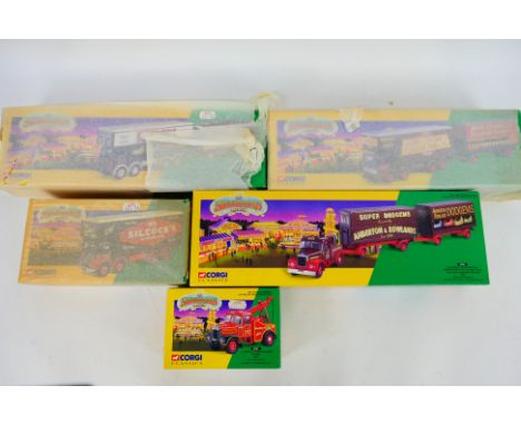 Corgi Classics - Five boxed Limited Edition diecast model vehicles from the Corgi 'Showmans' series. Lot contains #12601 Fode