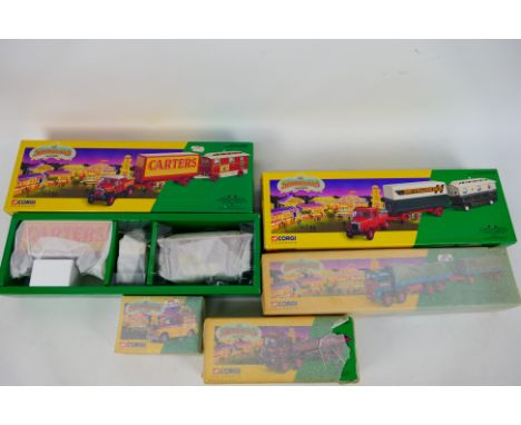 Corgi Classics - Five boxed Limited Edition diecast model vehicles from the Corgi 'Showmans' series. Lot contains #16502 Scam