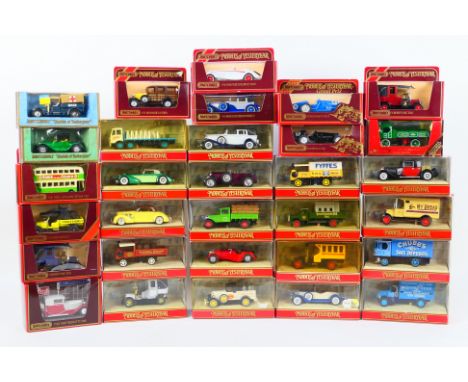 Matchbox Models of Yesteryear - 31 boxed Matchbox MOY. Lot includes Matchbox Y1-G Jaguar SS100; Y13 1918 Crossley RAF Tender;