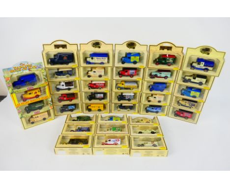 Lledo - 38 boxed diecast vehicles from Lledo. Lot includes #21031 Chvrolet Van 'Ellimans'; #26008 Chevrolet Bottle Van 'Schwe