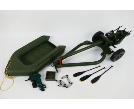 Action Man - Palitoy - Two unboxed Action Man accessories. Lot consists of an Action Man Assault Craft with an Action Man 105