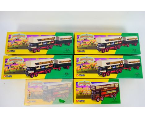Corgi Classics - Six boxed Limited Edition diecast model vehicles from the Corgi 'Showmans' series. Lot contains #09901 ERF D