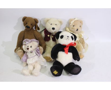 Merrythought, Boyds, Heartfelt Collectibles, The World of Teddy Bears, Ty - 5 x bears and soft toys - Lot includes a Merrytho