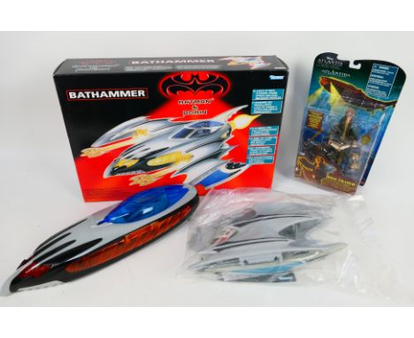 Kenner - Mattel - Batman - A boxed Batman & Robin Bathammer # 63946 and a carded Milo Thatch Atlantis figure # 29320. The ite