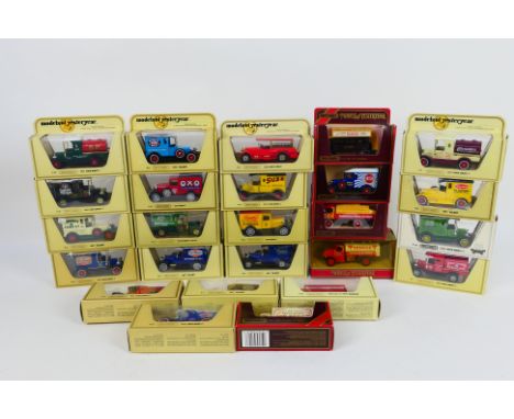 Matchbox Models of Yesteryear - 25 boxed Matchbox MOY. Lot includes Matchbox Y12 Model T Van 'Birds Custard'; Y12 Model T Van
