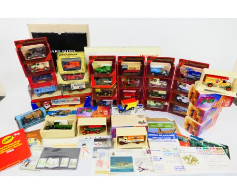 Matchbox Yesteryear - Corgi - 32 x boxed vehicles and ephemera including Morris Cowley van in Brasso livery # Y-19, 1929 Garr