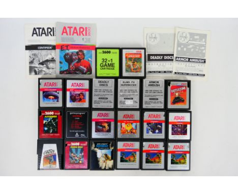 Atari - A collection of 20 unboxed Atari 2600 video games. Lot includes 'E.T. The Extra-Terrestrial'; Star Wars: The Empire S