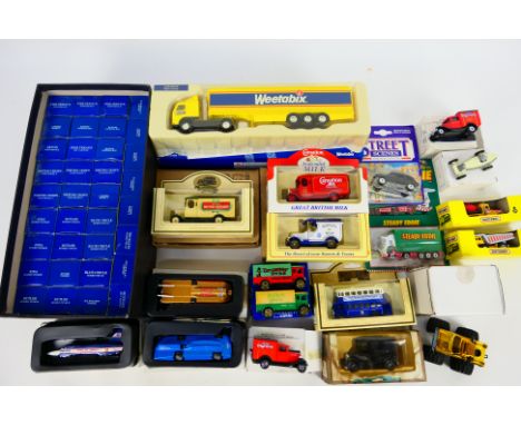 Corgi - Lledo - Majorette - 54 x boxed vehicles including Volvo Weetabix lorry, 37 x Corgi Cameos, 2 x Matchbox trucks and si