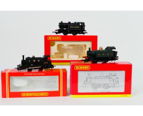 Hornby - Three boxed OO gauge 0-4-0 steam locomotives, including R300 Class 0F Op.No.16023 in LMS black; R2304 2002 Club Mode