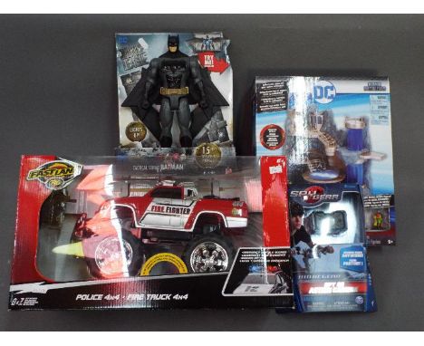 Fast Lane, Spy Gear, Jada - A collection of 4 boxed toys, including a RC Police 4x4 by Fast Lane; a Spy Gear Spy Go Action Ca