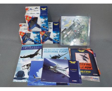 Corgi Aviation Archive - Four boxed Corgi Aviation 1:144 and 1:72 scale model military aircraft with some Corgi and Aircraft 