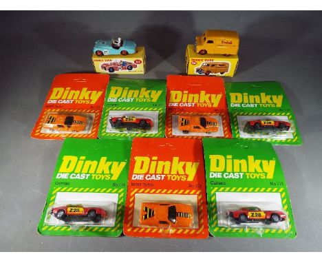 Dinky - Seven vehicles in original blister packs made in Hong Kong comprising 3 x # 107 BMW Turbo and 4 x # 115 Camaro, model