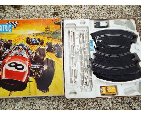 Scalextric -  Rally Set # 45 and a further carton containing additional track, cars, scenics and similar [2]