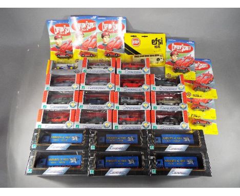 Hongwell, Gama, Cararama and others In excess of 25 boxed / carded diecast model vehicles in various scales. Lot includes Hon