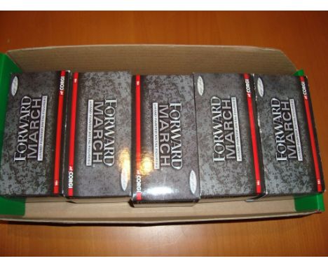 A group of Corgi 1:32 scale Forward March handpainted metal figures - Excellent, Good boxes (5)
