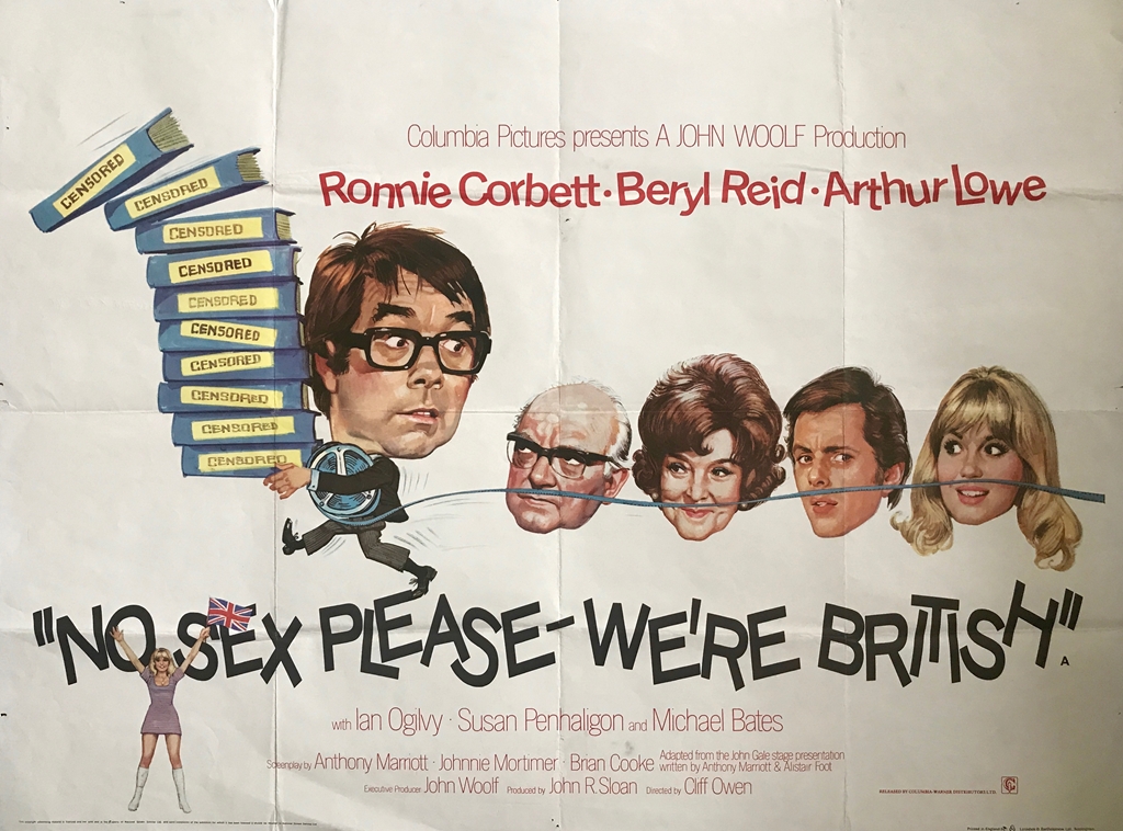 British Comedy Lot X 6 1970s All 30 X 40 76 X 1015 Cm Uk Quad Film Poster Fine To V 