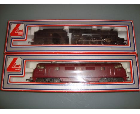 A pair of Lima locomotives to include a Warship and an Ivatt steam locomotive as lotted - Good, Fair to Good boxes (2)