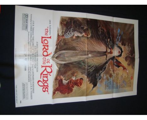 THE LORD OF THE RINGS (1978) - US One Sheet Movie Poster - Folded. Fair