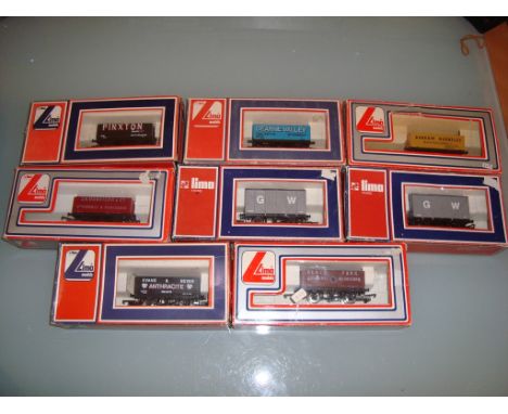 A group of boxed Lima wagons as lotted - Good, Fair to Good boxes (8)