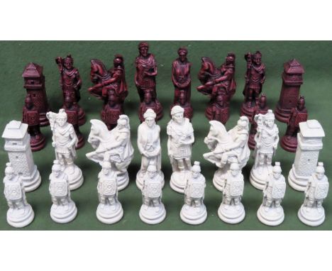 Vintage resin Medievil style chess set

All appear in reasonable used condition 