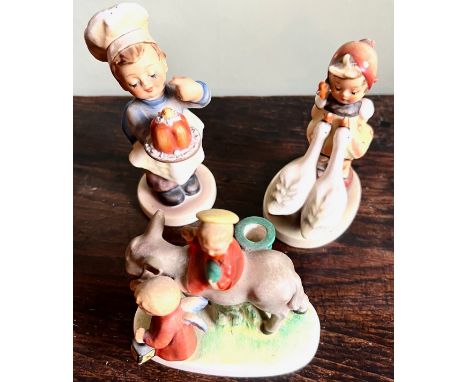 THREE GOEBEL FIGURES. ALL IN USED CONDITION, UNCHECKED