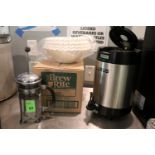 Coffee filters and warmers
