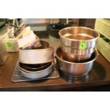 Stainless steel inserts and miscellaneous baking material