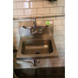 Stainless steel hand sink