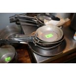 Six sauté pans