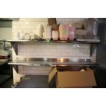 Two KCS stainless steel shelves, length 5 ft.