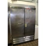 Beverage Air two-door commercial refrigerator, model KR48-1AS, serial #4625503