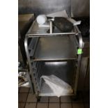 Aluminum half rolling rack on casters