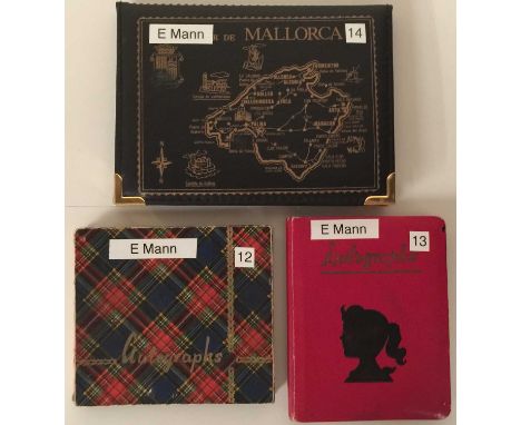 Three autograph books with an excellent collection of signatures obtained by a dedicated fan mostly c 1950s. Approx 45 identi