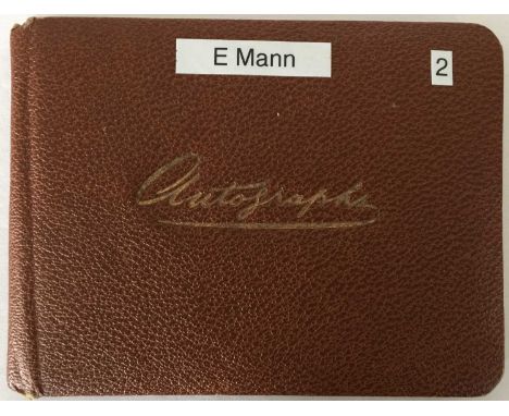 An autograph book with an excellent collection of signatures obtained by a dedicated fan mostly c 1950s. Approx 105 assorted 