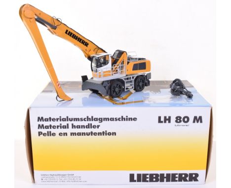 NZG (Germany) Liebherr LH 80 M Excavator Material Handler, no 810- scale 1:50, in excellent to near mint condition, with orig