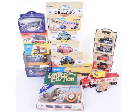 Quantity of Corgi Classics Diecast Models, including Leicestershire police set, 50th Anniversary Battle of Britain, Pointer S
