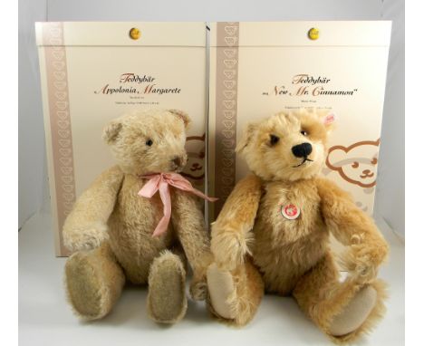 Two Steiff Limited Editions Teddy Bear Appolonia Margarete and New Mr Cinnamon, 038112 Appolnia Margarete Teddy Bear, 45cm, w