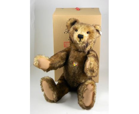 Steiff Limited Edition 675249 Teddy Peace, 65cm, white tag, 01292 of 1500, boxed with certificate and outer packing.