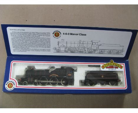 Bachmann OO Gauge 4-6-0 Steam Locomotive and Tender, "Ramsbury Manor" Ref No. 31-303 R/No. 7829, BR black, early crest, boxed