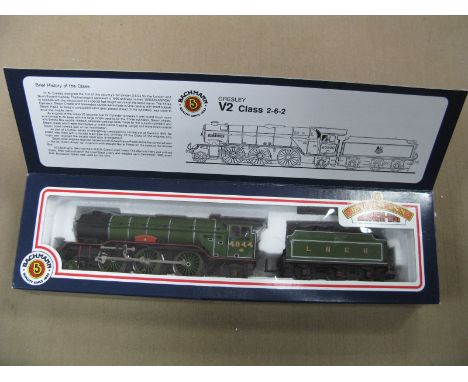 Bachmann Ref 31-558 'OO' Gauge/4mm V2 Class 2-6-2 L.N.E.R No 4844 'Coldstreamer', appears unused, box very good.