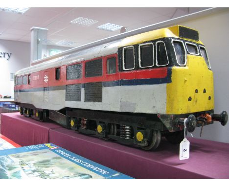 A Five Inch Gauge 12 Volt Model of a Class 31 Brush Type A-I-A Diesel Electric Locomotive, no R/No. poor multi colour paint f