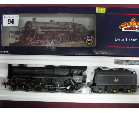 Bachmann 'OO' Gauge Ref 32-502 Class 5MT 4-6-0 R/No 73082 BR Black, Early Crest, boxed excellent condition.