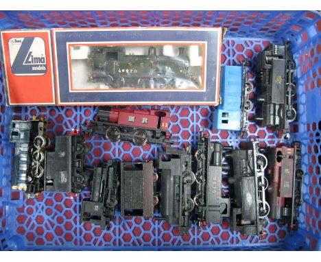 Twelve "OO" Scale 0-4-0 and 0-6-0 Locomotives, by various makers. Mainly steam outline. All repainted, adapted, Code 3, all p